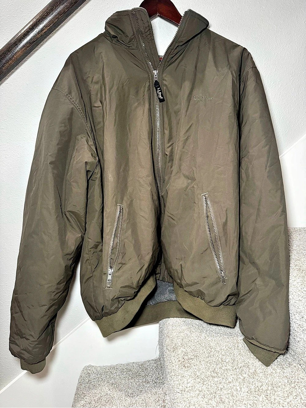 L.L.Bean Insulated Jacket Men's Brown XL